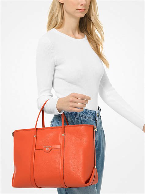 michael kors beeket|Beck Medium Pebbled Leather Tote Bag .